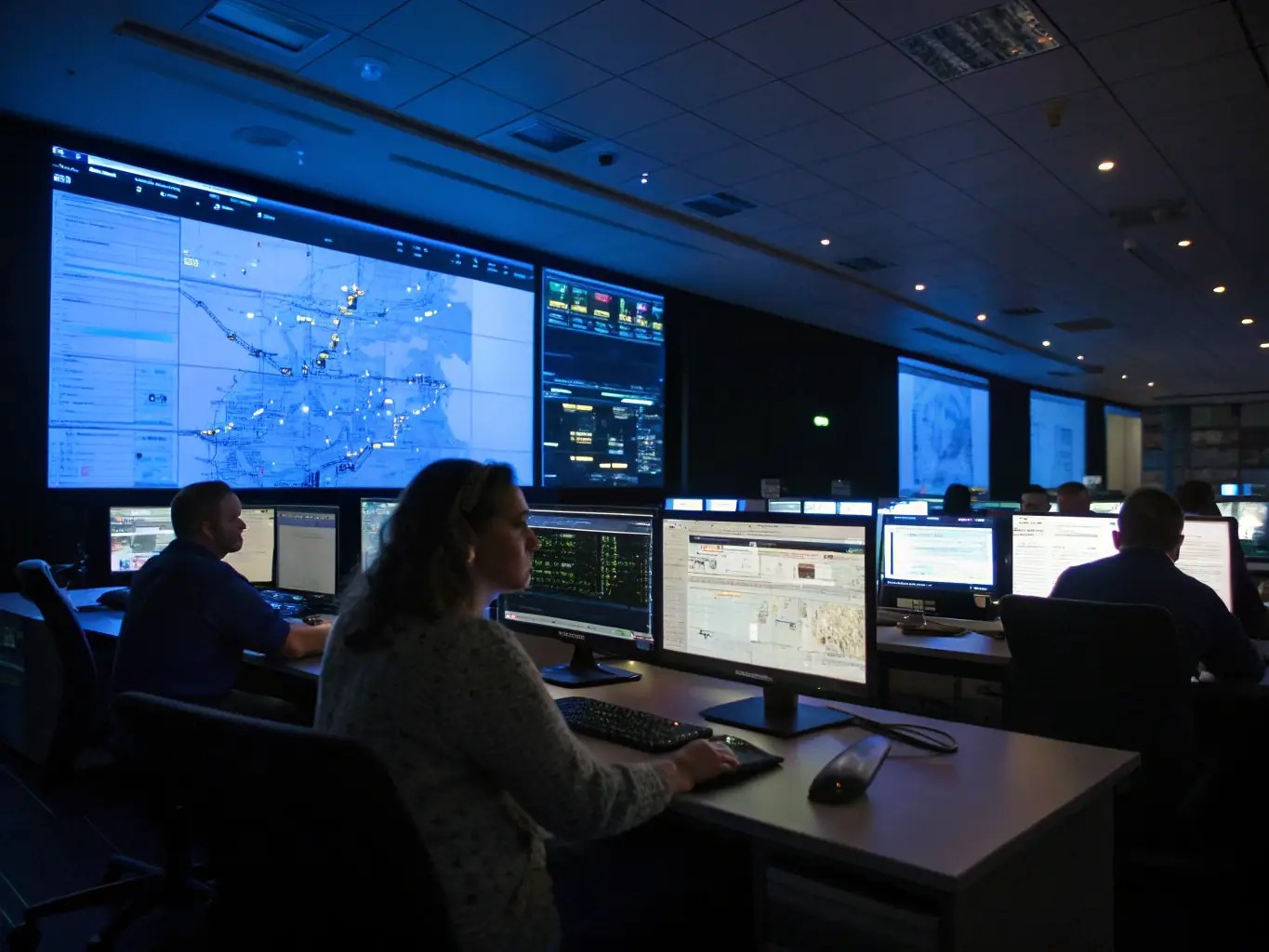 A professional using Control-Spend.us's financial analytics platform on a desktop computer, showcasing real-time data and insights.